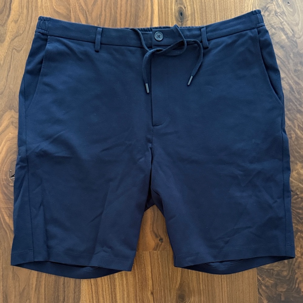 Saks Fifth Avenue Navy Flat Front Shorts